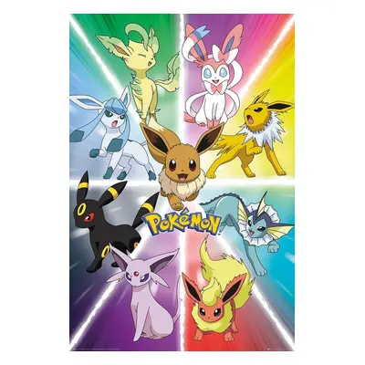 Pokémon Eevee Evolution plakát vícebarevný