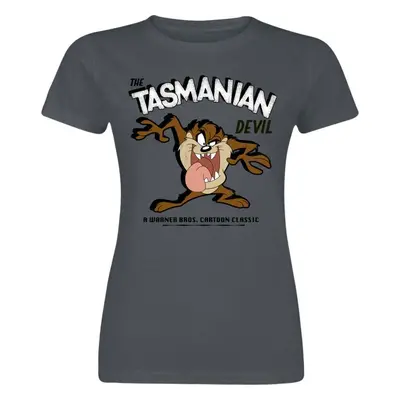 Looney Tunes The Tasmanian Devil Dámské tričko tmavě šedá