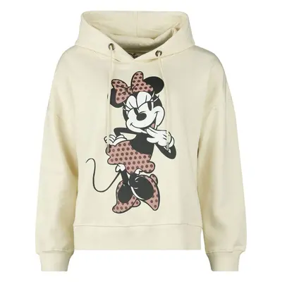 Mickey & Minnie Mouse Minnie Dámská mikina s kapucí béžová