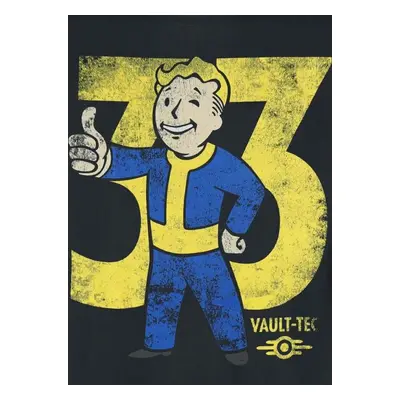 Fallout Vault 33 Tričko černá