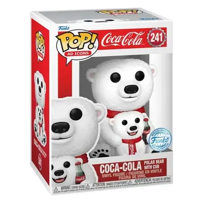 Coca Cola Vinylová figurka č.241 Ad Icons - Coca Cola Polar Bear s medvídětem Sberatelská postav