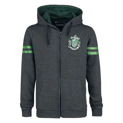 Harry Potter Slytherin Sport Mikina s kapucí na zip tmavě prošedivělá