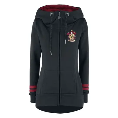 Harry Potter Gryffindor Dámská mikina s kapucí na zip černá