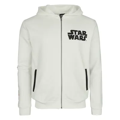 Star Wars Stormtrooper Mikina s kapucí na zip bílá