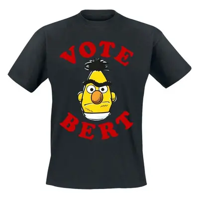 Sesame Street Vote Bert Tričko černá