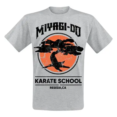 Cobra Kai Miyagi-Do Karate School Tričko šedá