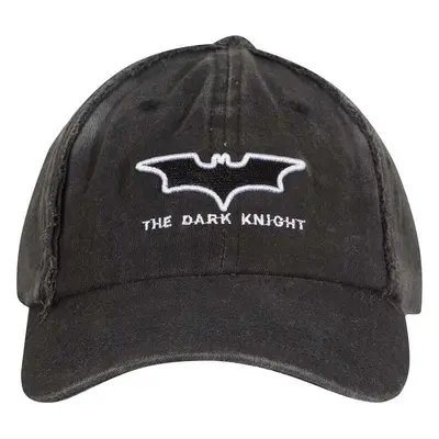 Batman The Dark Knight - Logo Denim Wash Cap Baseballová kšiltovka šedá