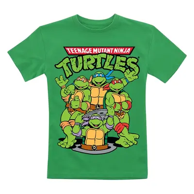 Teenage Mutant Ninja Turtles Kids - Group detské tricko zelená