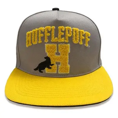 Harry Potter College Hufflepuff kšiltovka šedá/žlutá