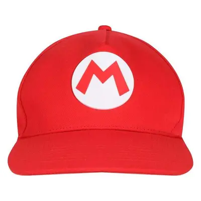 Super Mario Mario Badge kšiltovka červená