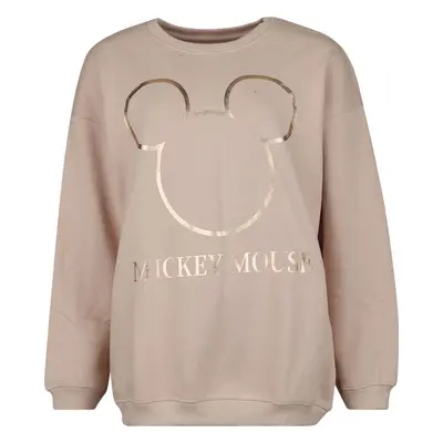 Mickey & Minnie Mouse Oversized mikina Mickey Mouse Dámská mikina světle růžová