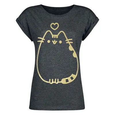 Pusheen Golden Pusheen Dámské tričko charcoal