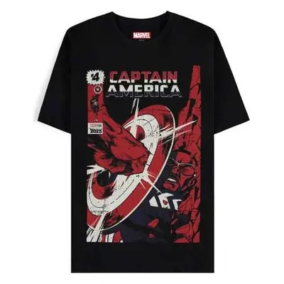 Captain America Brave New World - Retro Tričko černá