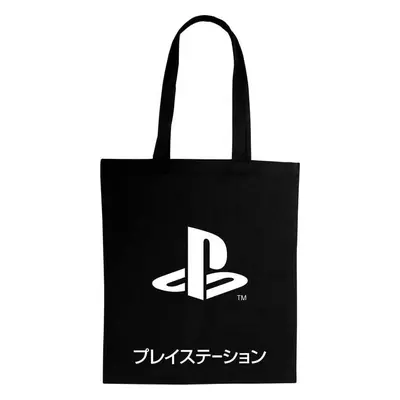 Playstation Black Katakana Plátená taška vícebarevný