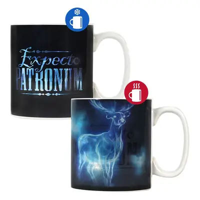 Harry Potter Expecto Patronum - Tasse mit Thermoeffekt Hrnek černá