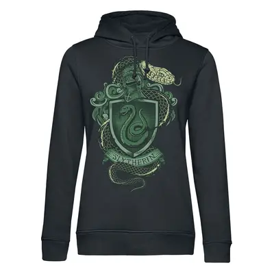 Harry Potter Slytherin Dámská mikina s kapucí černá