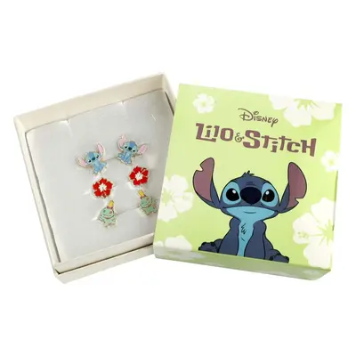 Lilo & Stitch Sada pecek Stitch, Hibiscus and Scrump sada náušnic vícebarevný