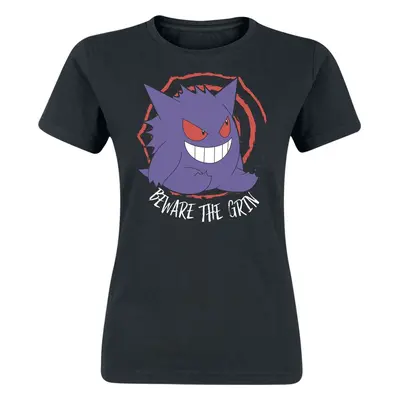 Pokémon Gengar - Beware The Grin Dámské tričko černá