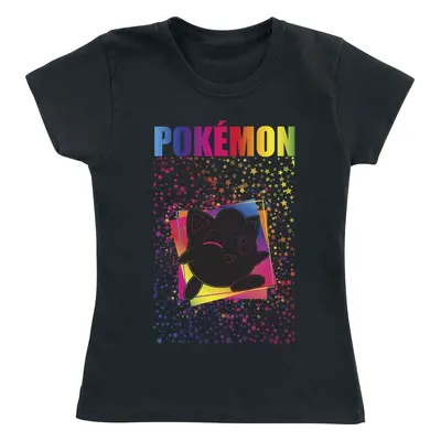 Pokémon Kids - Pummeluff - Regenbogen detské tricko černá