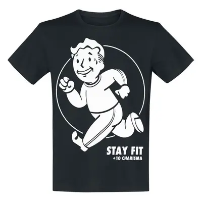 Fallout Stay Fit Tričko černá