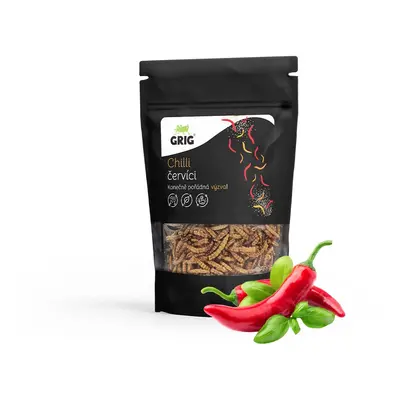 Grig sušení červíci 20 g Příchuť: Chilli