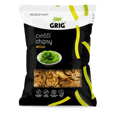 Grig Cvrččí chipsy 70 g Příchuť: Wasabi