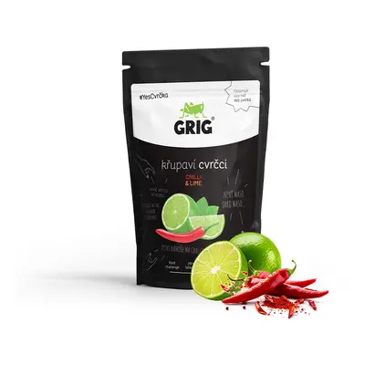 Grig křupaví cvrčci 20 g Příchuť: Chilli a limetka