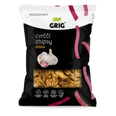 Grig Cvrččí chipsy 70 g Příchuť: Česnek