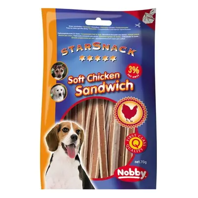 Nobby StarSnack Soft Chicken Sandwich měkké pamlsky kuře+ryba 70g