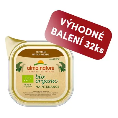 Almo Nature Daily Menu Bio WET DOG - s telecím 100g výhodné balení 32ks