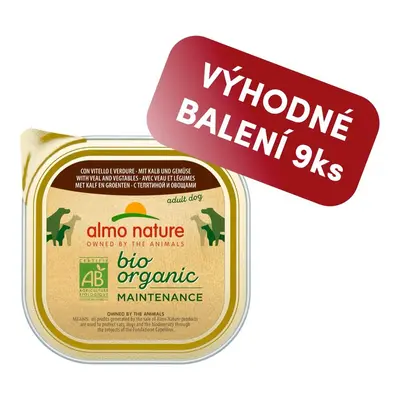 Almo Nature Bio Organic s telecím a zeleninou 300g výhodné balení 9ks