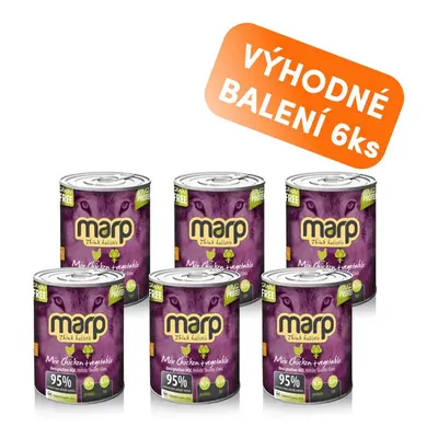 Marp Holistic Marp Mix konzerva pro psy kuře+zelenina 6x400g