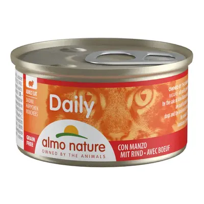 Almo Nature Daily Menu WET CAT - Kousky s hovězím 85g