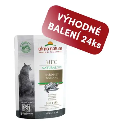 Almo Nature HFC Natural Plus - Sardinky 55g výhodné balení 24ks