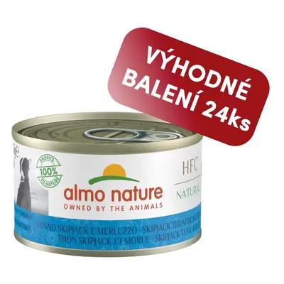 Almo Nature HFC DOG - Tuňák a treska 95g výhodné balení 24ks