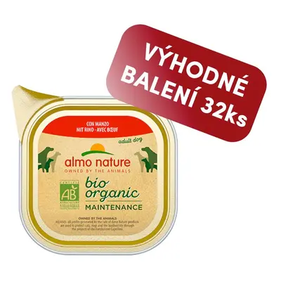 Almo Nature Daily Menu Bio WET DOG - s hovädzím 100g výhodné balenie 32ks