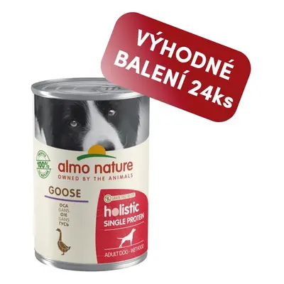 Almo Nature Holistic Monoprotein - Husa 400g 400g výhodné balení 24ks