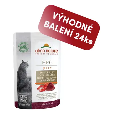 Almo Nature HFC Jelly - Filet z tuňáka a humr 55g výhodné balení 24ks