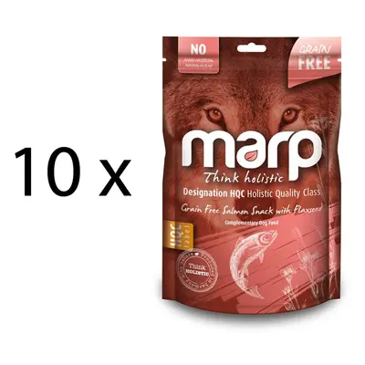 Marp Holistic – Lososové pamlsky se lněným semínkem bez obilovin 10x150g