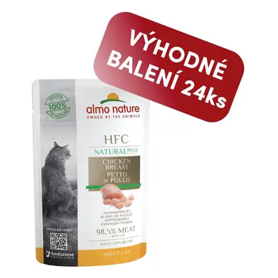 Almo Nature HFC Natural Plus - Kuřecí prsa 55g výhodné balení 24ks