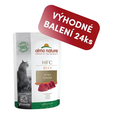 Almo Nature HFC Jelly Tuňák v želé 55g výhodné balení 24ks