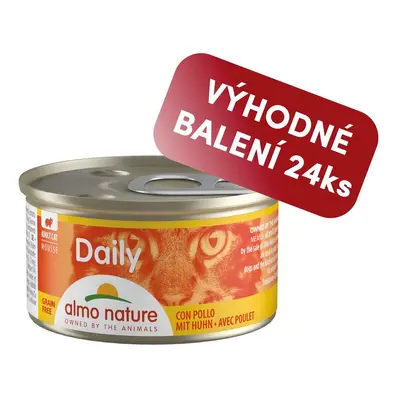 Almo Nature Daily Menu WET CAT - Pěna s kuřetem 85g výhodné balení 24ks