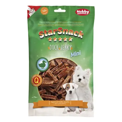 Nobby StarSnack Mini Jerky pamlsek kachní plátky 70g