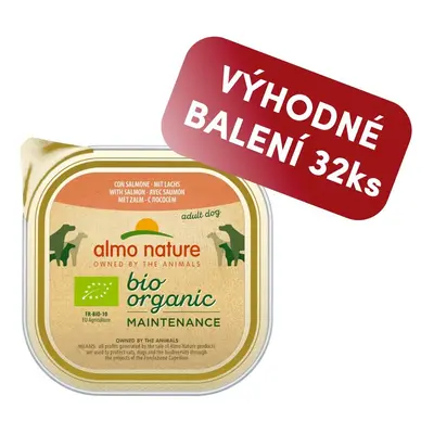 Almo Nature Daily Menu Bio WET DOG - s lososem 100g výhodné balení 32ks