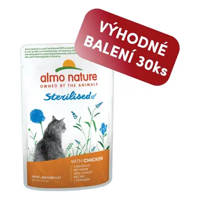 Almo Nature Holistic Sterilised s kuřetem 70g výhodné balení 30ks