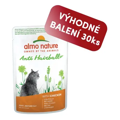 Almo Nature Holistic Anti-Hairball - Kuře 70g výhodné balení 30ks