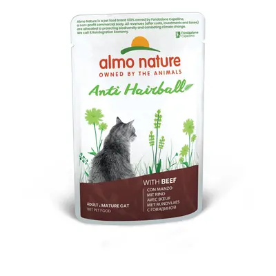 Almo Nature Holistic Anti-hairball s hovězím 70g