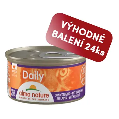 Almo Nature Daily Pěna s králíkem 85g výhodné balení 24ks