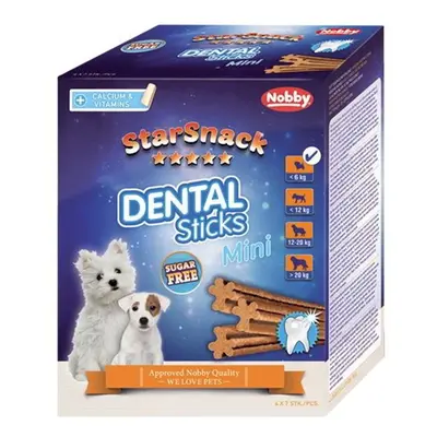 Nobby StarSnack Dental Sticks Mini dentální tyčinky pro psa 28ks / 252g