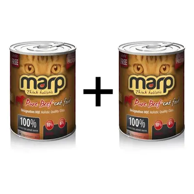 Marp Holistic Marp Beef konzerva pro kočky s hovězím 400g exp 05/2024 1+1 ZDARMA